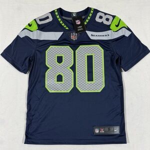 NWT men's sizes nike Steve Largent Seattle Seahawks #80 Jersey Dri Fit $150 sewn